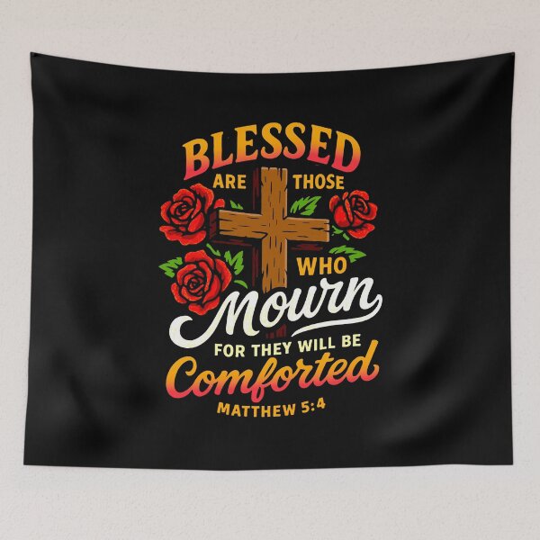Item preview, Matthew 5:4 Blessed Are Those Who Mourn designed and sold by plushism.