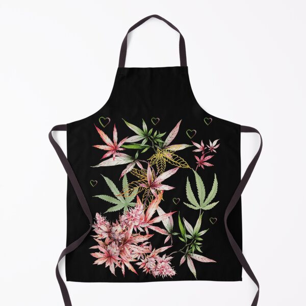 Item preview, Aesthetic Watercolor Cannabis Leaves Floral Marijuana Buds Heart Boho Spiritual Weed Art designed and sold by Buzzlekrun.
