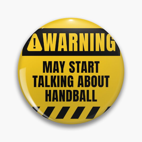 Item preview, Funny Handball Warning Sign  designed and sold by MaryAller.