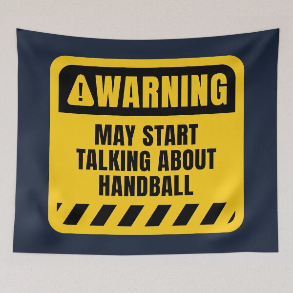 Item preview, Funny Handball Warning Sign  designed and sold by MaryAller.