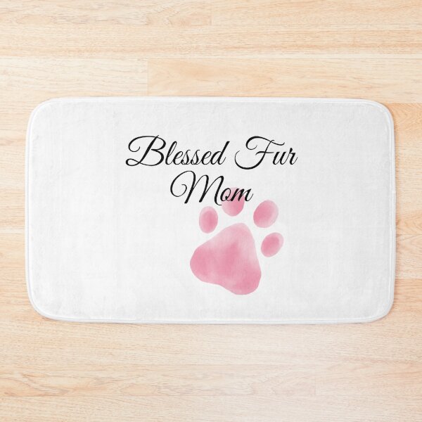 Item preview, Blessed Fur Mom Design with Pink Pawprint designed and sold by jeweleddesigns.