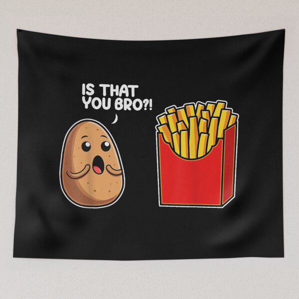 Item preview, Is That You Bro Funny Potato And French Fries Cute Kawaii Food Pun designed and sold by Buzzlekrun.
