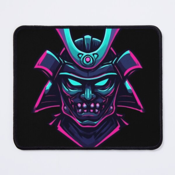 Item preview, Neon Cyber Samurai Mask designed and sold by Witty Moon.