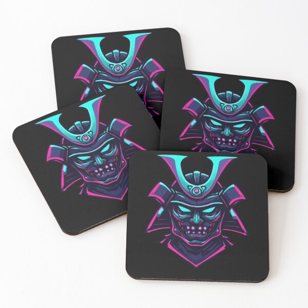 Item preview, Neon Cyber Samurai Mask designed and sold by Witty Moon.