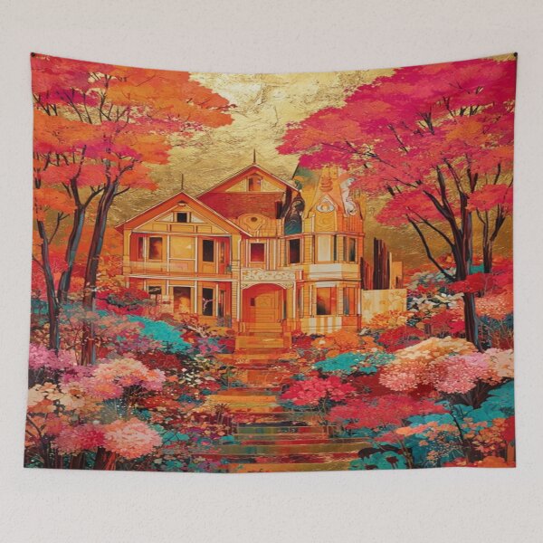 Item preview, The Golden Hour Manor: Where Eternal Autumn Lives designed and sold by Overthinker9.