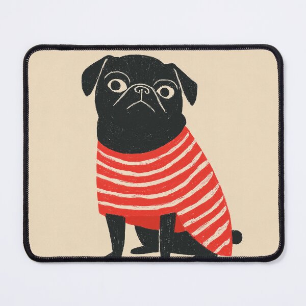 Item preview, Pug in Stripes Stuns Town designed and sold by Venon28.