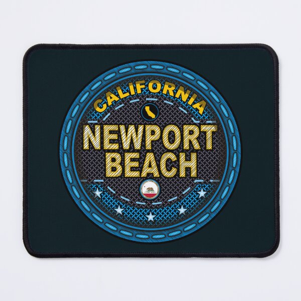 Item preview, Newport Beach California stitching effect blue designed and sold by studioss76.