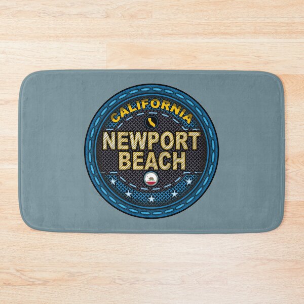 Item preview, Newport Beach California stitching effect blue designed and sold by studioss76.