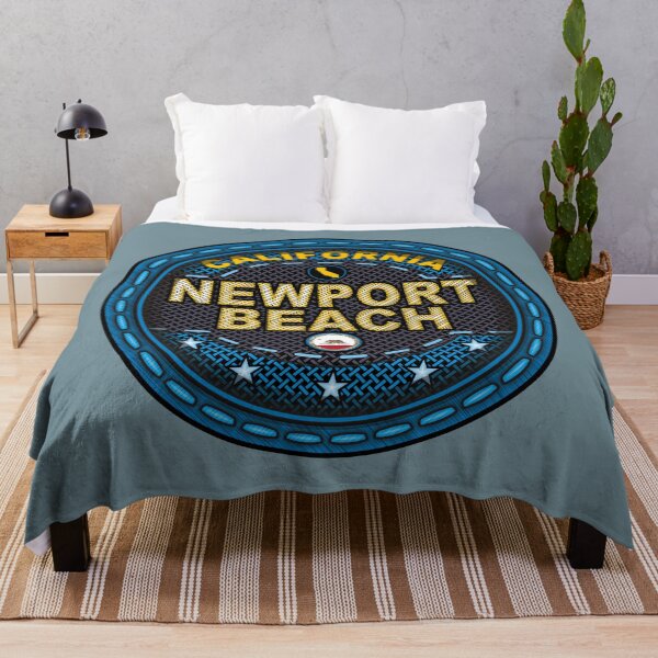 Item preview, Newport Beach California stitching effect blue designed and sold by studioss76.