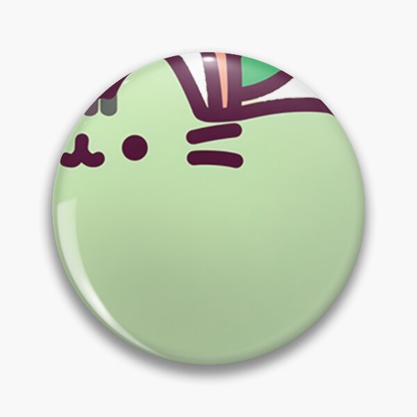 Item preview, Cute Mint Green Apple Kawaii Cat  designed and sold by DESIGN DIMENSION .