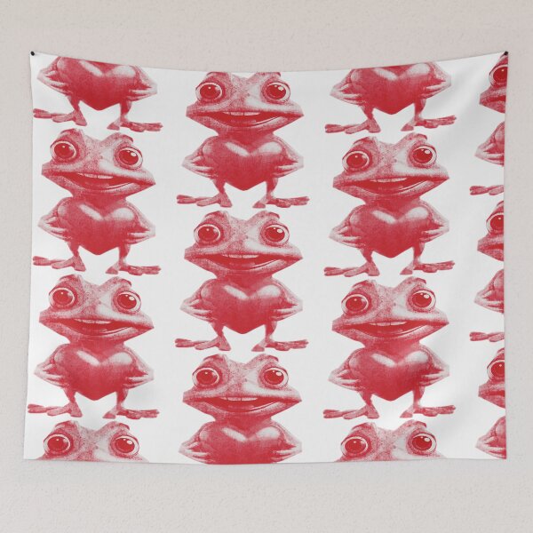 Item preview, Cute Frog Holding Heart designed and sold by kinpirks.