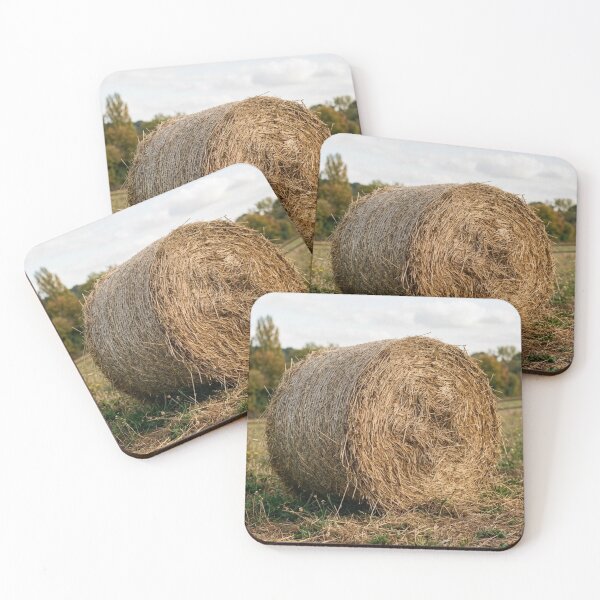 Item preview, A solitary bale of hay in a field. designed and sold by Malisa345.