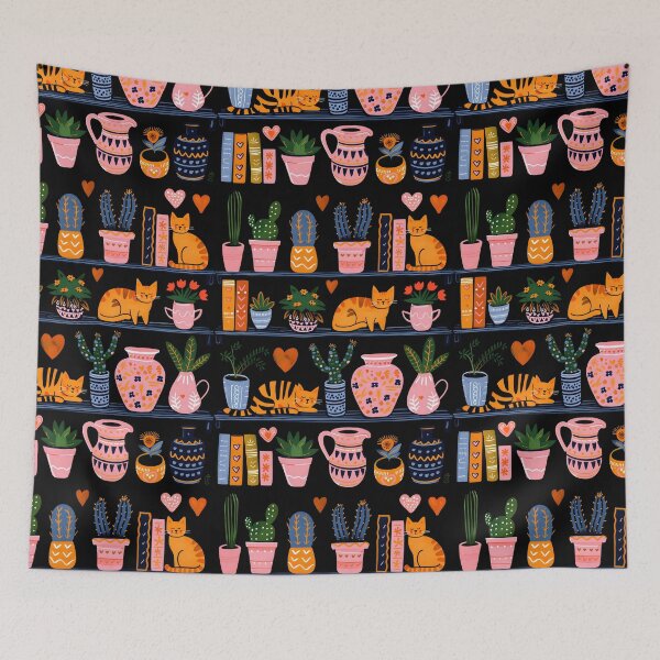 Item preview, Library Cats, Cats On the Book Shelf designed and sold by xiao xuans.