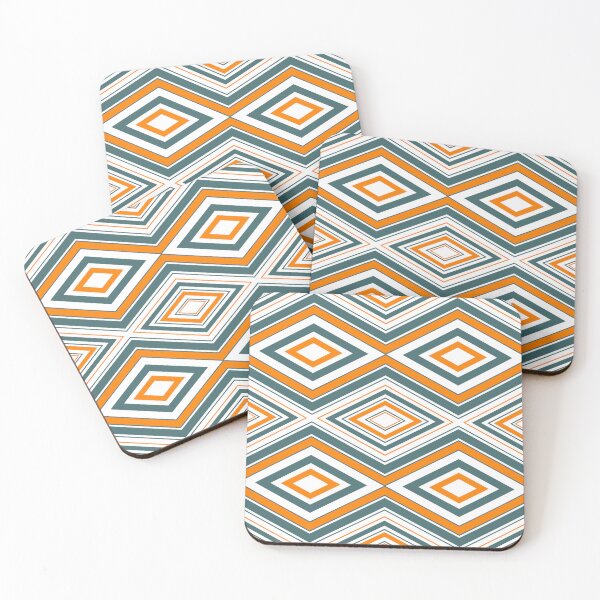 Item preview, Bold Geometric Diamonds Mustard Yellow and Slate Grey Echo designed and sold by Chadstudio.