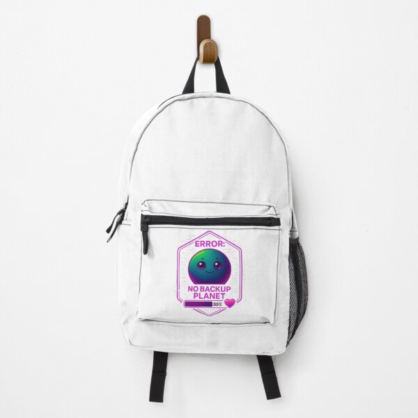 Item preview, Error: No Backup Planet – Cute Earth Eco Alert Illustration designed and sold by MartBook.