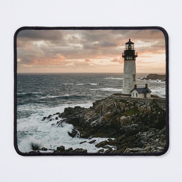 Item preview, A solitary lighthouse facing the ocean. designed and sold by Malisa345.