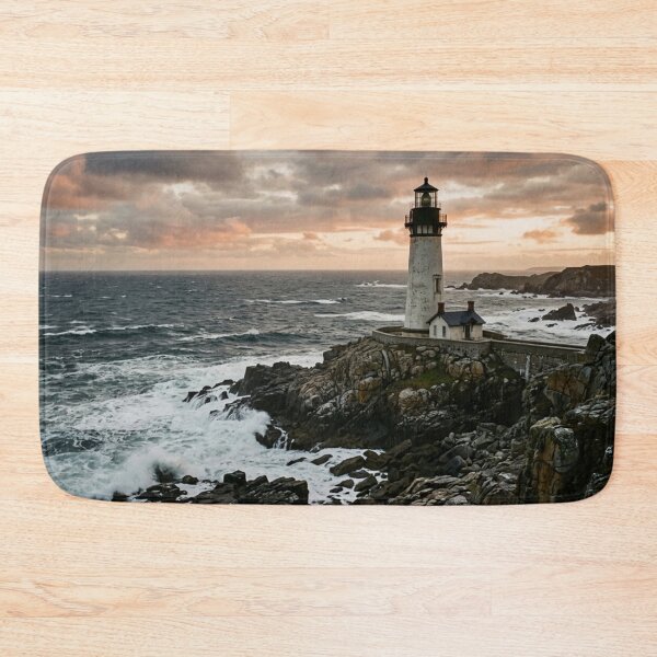 Item preview, A solitary lighthouse facing the ocean. designed and sold by Malisa345.