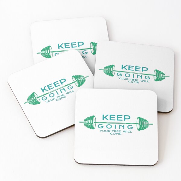 Item preview, Keep Going Your Time Will Come - Motivational Gym Barbell designed and sold by SajolCanva.