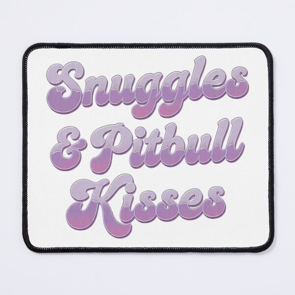 Item preview, Pitbull Snuggles & Pitbull Kisses Script Bubble Letters designed and sold by My Pitbull Place.