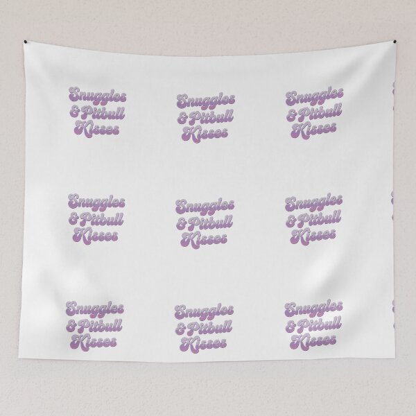 Item preview, Pitbull Snuggles & Pitbull Kisses Script Bubble Letters designed and sold by My Pitbull Place.