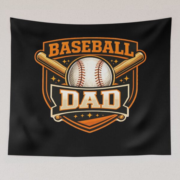 Item preview, Baseball Dad Shirt Orange Black Sports Dad Gift Baseball Lover Tee Coach Dad T-Shirt Little League Dad Fathers Day Gift designed and sold by TKOprintdesigns.