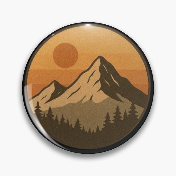Item preview, Collect Moments Not Things – Mountain Sunset Emblem designed and sold by Dogandesighn.