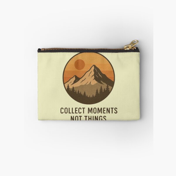 Item preview, Collect Moments Not Things – Mountain Sunset Emblem designed and sold by Dogandesighn.