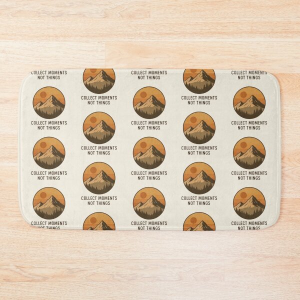 Item preview, Collect Moments Not Things – Mountain Sunset Emblem designed and sold by Dogandesighn.