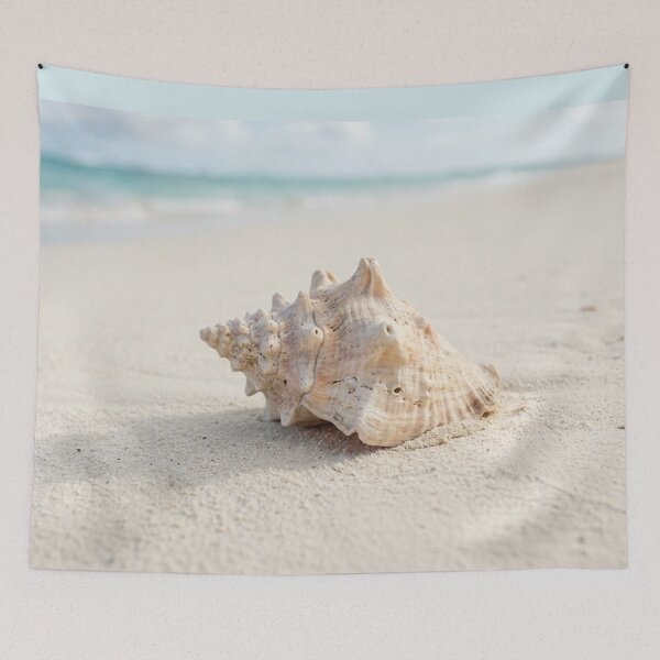 Item preview, Seashell on white sand. designed and sold by Malisa345.