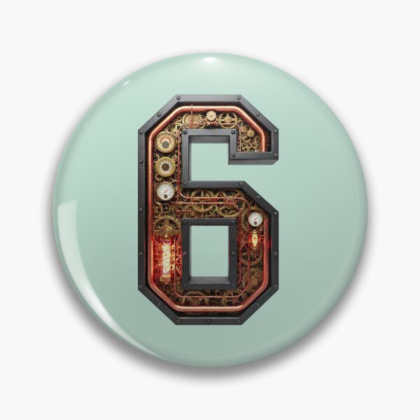 Item preview, Steampunk Six Spiral - Clockwork Coil Digit Design designed and sold by The Visual Syllabus.