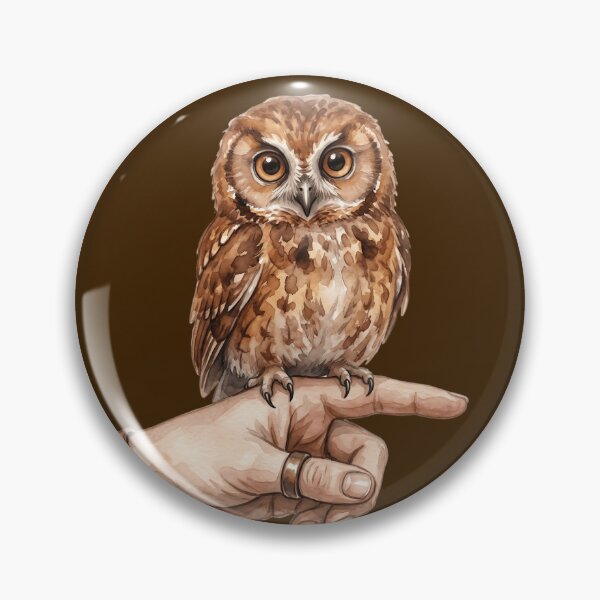 Item preview, Small Owl Perched Finger Large Eyes designed and sold by Nat20Arts.