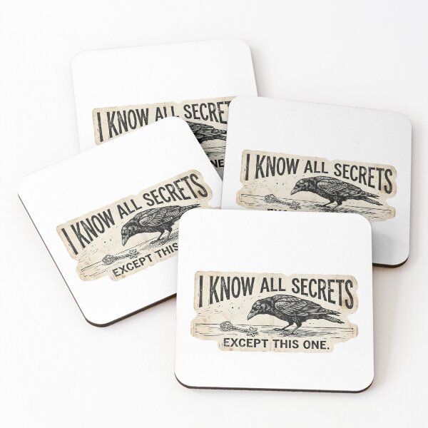 Item preview, Mysterious Raven - I Know All Secrets - Vintage Crow Sticker designed and sold by Mr. Pawsome.