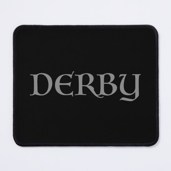 Item preview, Derby old medieval style text (Grey) designed and sold by STUDIO-72.