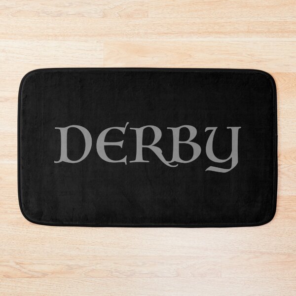 Item preview, Derby old medieval style text (Grey) designed and sold by STUDIO-72.