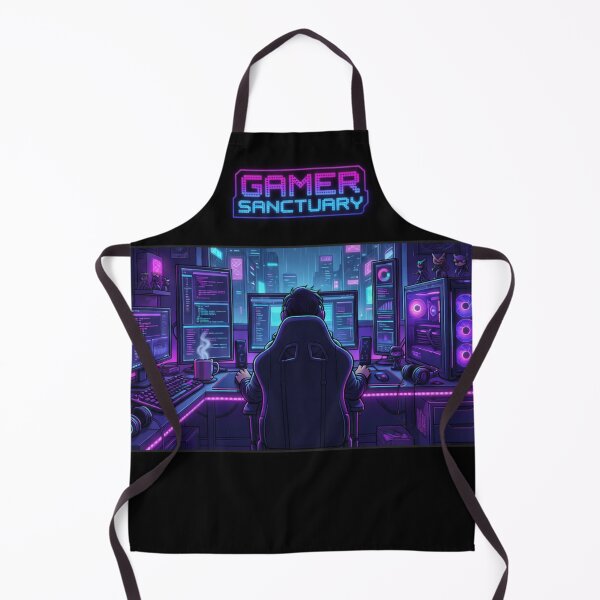 Item preview, Cyberpunk Gamer Sanctuary - RGB Gaming Setup Anime Art designed and sold by SSVSTICKERS.