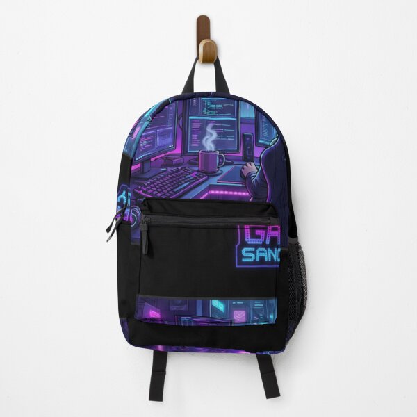 Item preview, Cyberpunk Gamer Sanctuary - RGB Gaming Setup Anime Art designed and sold by SSVSTICKERS.