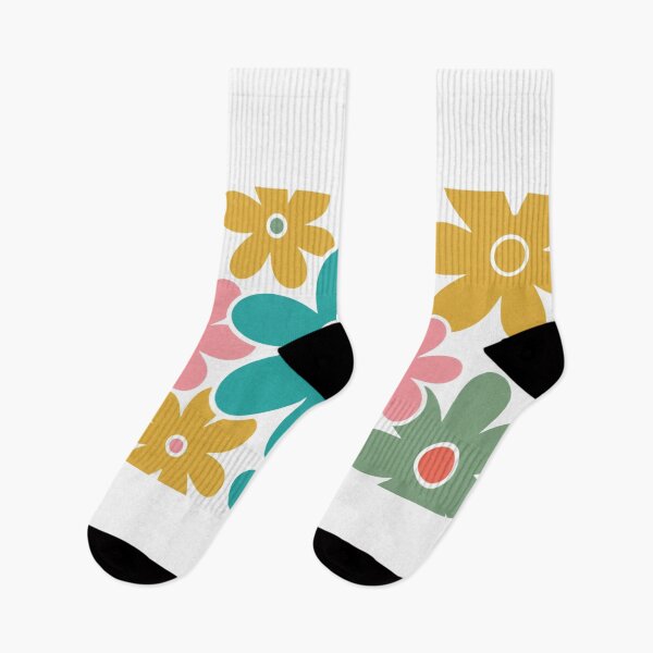 Item preview, Flores Retro: Estampado con motivos florales coloridos designed and sold by GrowNest.