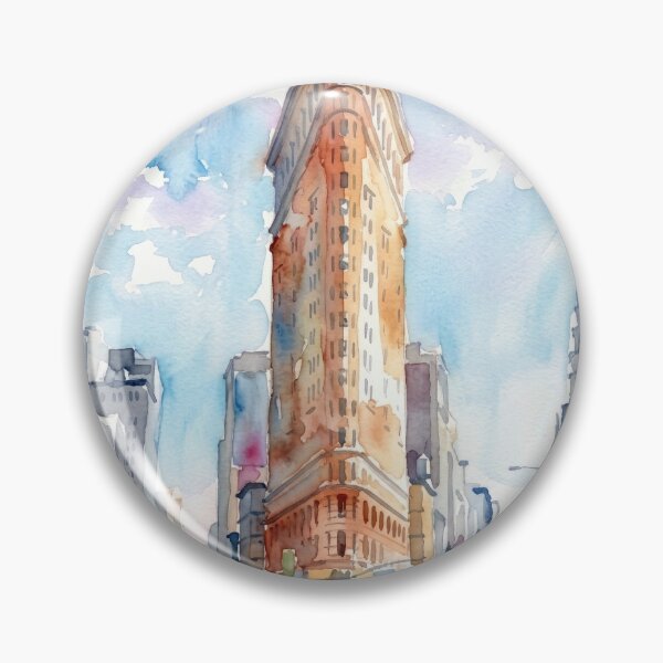 Item preview, Flatiron Building New York City Watercolor designed and sold by caracatita75.