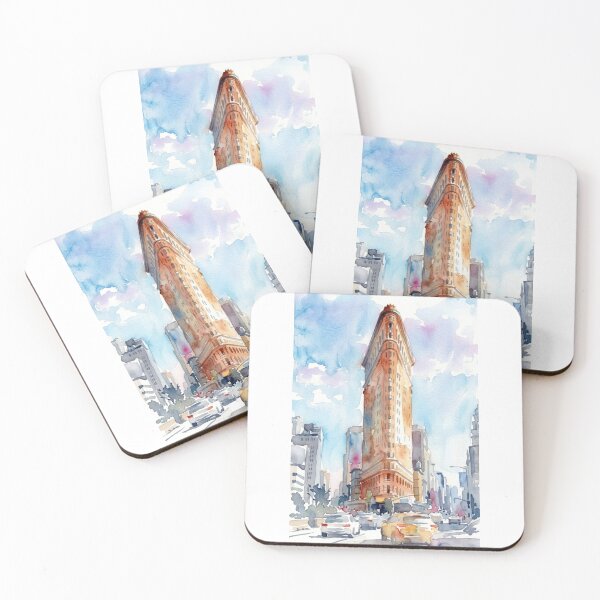 Item preview, Flatiron Building New York City Watercolor designed and sold by caracatita75.