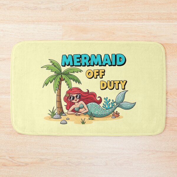 Item preview, Mermaid Off Duty – Relaxed Beach Mermaid Summer Design designed and sold by Sea Gem.