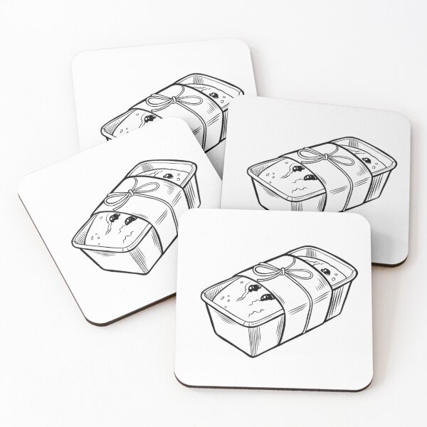 Item preview, Baked loaf of bread in a container tied with string on a simple background designed and sold by Ms. Iryna.