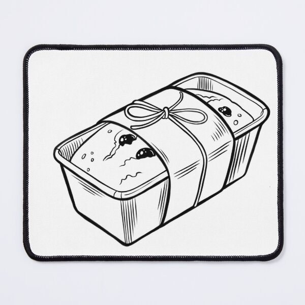 Item preview, Baked loaf of bread in a container tied with string on a simple background designed and sold by Ms. Iryna.