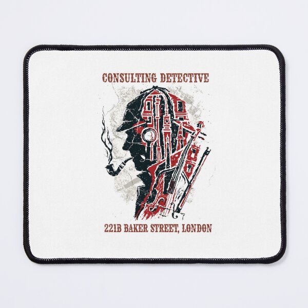 Item preview, Consulting Detective 221B Baker Street London Sherlock Holmes designed and sold by Fenay Designs.