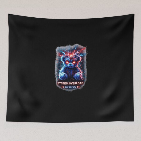 Item preview, Cyberpunk Glitch Teddy Bear – System Overload Aesthetic Shirt designed and sold by unglaublichGut.