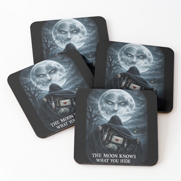 Item preview, The Moon Knows What You Hide – Dark Gothic Moon Secret Art designed and sold by KSz2026.