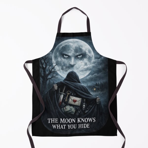 Item preview, The Moon Knows What You Hide – Dark Gothic Moon Secret Art designed and sold by KSz2026.