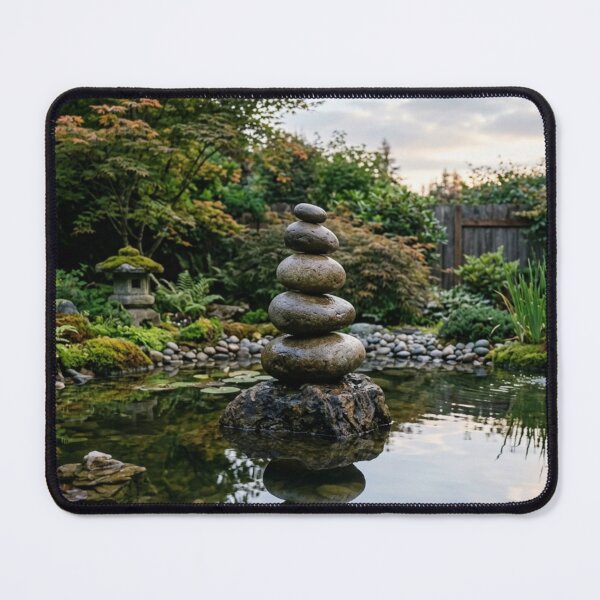 Item preview, Zen stacked stones with water around them. designed and sold by Malisa345.