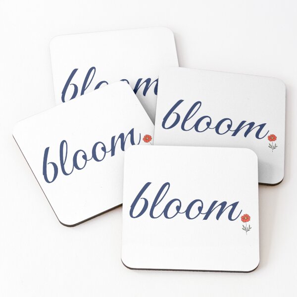 Item preview, Bloom Floral Script Design | Minimalist Aesthetic Flower Art | Elegant Typography Nature Design designed and sold by innerfaith.