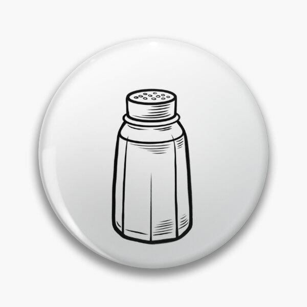 Item preview, Salt shaker sits on a plain surface at a dining table during a meal preparation scene in a kitchen setting designed and sold by Ms. Iryna.