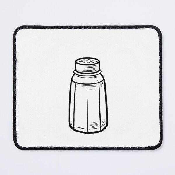 Item preview, Salt shaker sits on a plain surface at a dining table during a meal preparation scene in a kitchen setting designed and sold by Ms. Iryna.